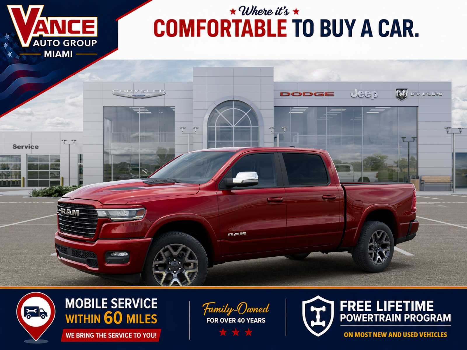 2026 RAM Ram 1500 RAM 1500 LARAMIE CREW CAB 4X4 5'7' BOX