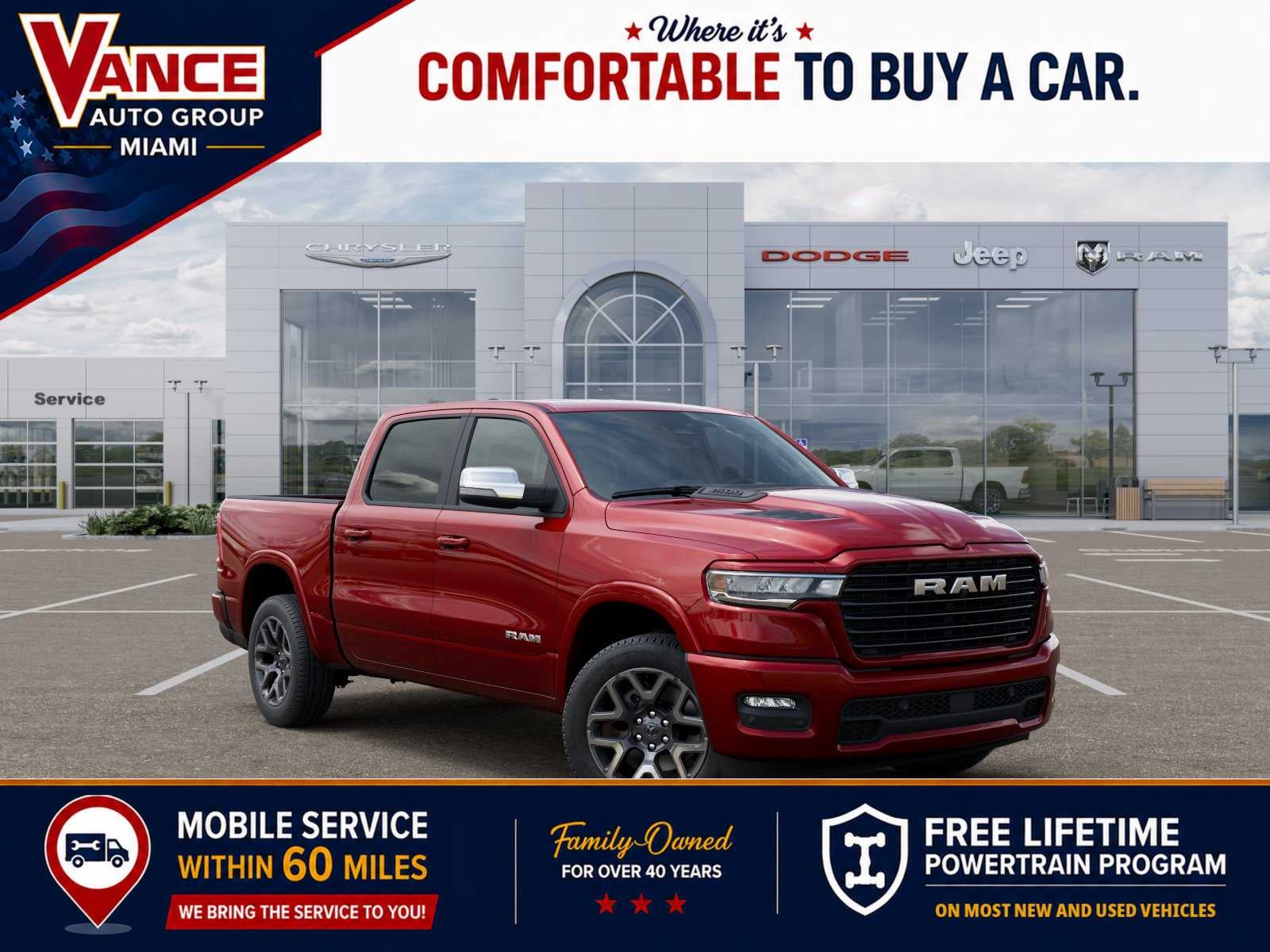 2026 RAM Ram 1500 RAM 1500 LARAMIE CREW CAB 4X4 5'7' BOX