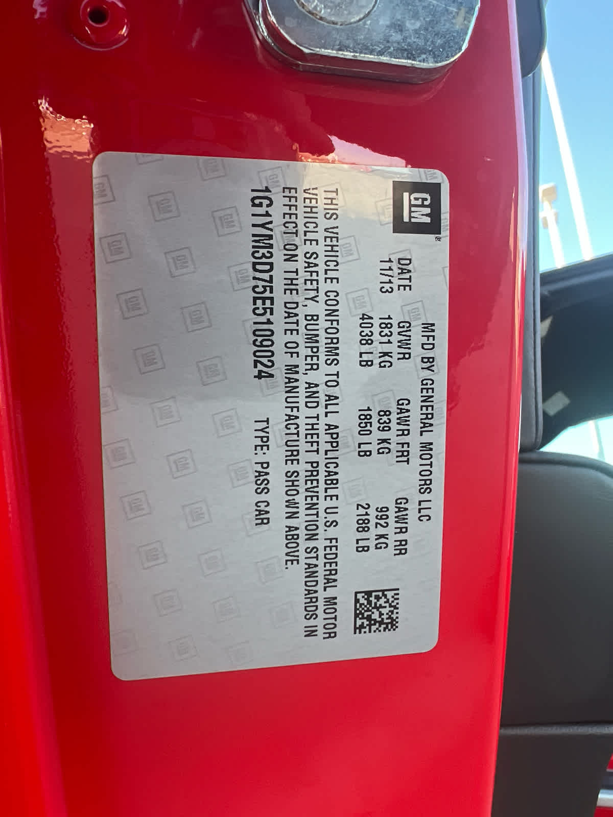 2014 Chevrolet Corvette Stingray Z51